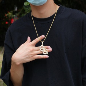 New Designed Hip Hop Gold Iced Out Moissanite Pendant Charms Children's Luxury Pendant - Product Image 4