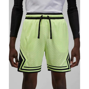 Pantalones Cortos Deportivos de Alto Rendimiento para Hombre, Color Verde Neón, Ecológicos, Estilo Baloncesto, Cintura Elástica con Cordón, para Entrenamiento y Running - Product Image 1