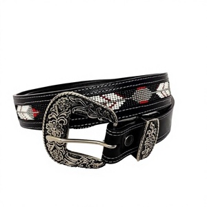 Ceinture unisexe pour enfants, qualité exclusive, design tendance, cuir de buffle véritable, boucle carrée en acier vintage, toutes tailles - Product Image 5