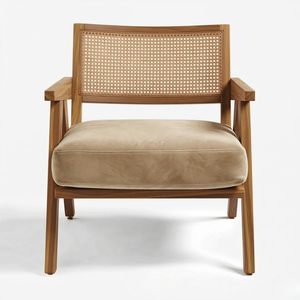 Sillón de Madera de Teca para el Hogar, Dormitorio, Sala de Estar, Comedor, Sala de Recepción |   Ultra Suave y Cómodo para un Uso sin Preocupaciones | - Product Image 2