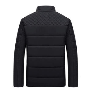 Chaqueta Reversible para Hombre, Estilo Moderno, Chaqueta de Invierno Acolchada, Resistente al Viento, 100% Lana, Chaqueta de Piel, Chaqueta Bomber para Hombre CP-MPJ-03 - Product Image 2