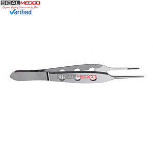 Pinzas Quirúrgicas Dentadas con Puntas de 0.5 mm de Ancho, 3.5 Pulgadas, Instrumento Quirúrgico Oftálmico para Cirugía Ocular, Microquirúrgicas de Precisión - Product Image 4