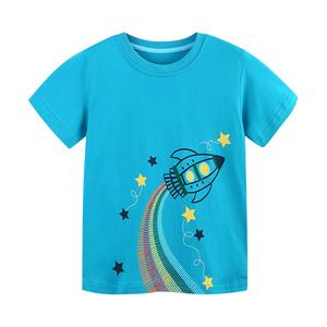 T-shirt à manches courtes pour garçons et filles, été, 100% coton tricoté, imprimé, décontracté, grande taille, logo personnalisé, uniforme compressé - Product Image 3