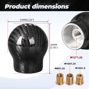 Palanca de Cambios Universal de 6 Velocidades para Auto, para Focus ST, Fiesta ST MK8 ST180 RS, Fibra de Carbono Forjada - Product Image 5