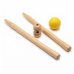 Raquette de pickleball légère en bois, absorbant les chocs, avec bande de protection des bords, résistante à la transpiration, pour sports de plein air - Product Image 2