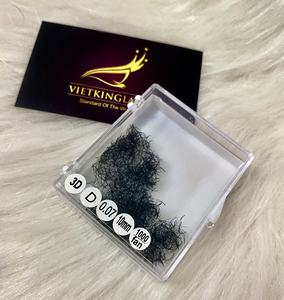 <b>Lash</b> <b>Clusters</b> Korean PBT Matte Black Eyelash Extensions Pointy Base Natural Long <b>Cluster</b> <b>Lashes</b> Velvet Box Custom Logo - Product Image 4