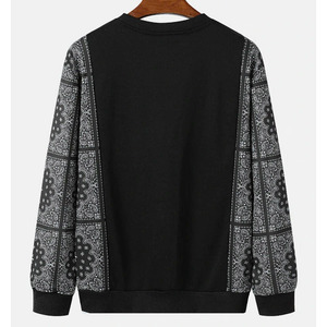 เสื้อสเวตเชิ้ตผู้ชายผ้าคอตตอนผสม สตรีทแวร์แบบสั่งทำ OEM MOQ ต่ำ ขายส่ง เสื้อผ้าลำลอง โรงงานผู้ผลิต - Product Image 2