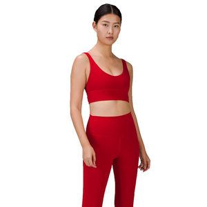 Sujetador Deportivo de Alta Calidad para Mujer, Diseño Simple con Logotipo Frontal, Sin Costuras, Transpirable, de Secado Rápido, Soporte Medio, 100% Algodón, Personalizable - Product Image 4