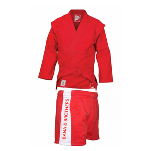Kimono d'uniforme de Sambo en gros – Bleu 550-600 GSM, tenue de lutte professionnelle lourde - Product Image 1