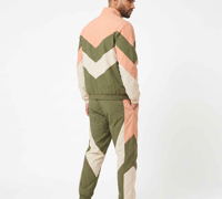 Ensemble survêtement homme hiver extérieur léger polyester/nylon 2-en-1 veste et short séchage rapide respirant style vintage