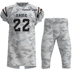 Uniforme de football américain pour hommes, respirant, imprimé camouflage par sublimation, best-seller, haute qualité, design personnalisé - Product Image 5