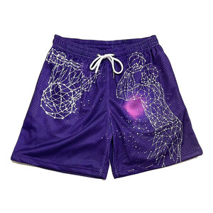 Pantalones Cortos Deportivos Personalizados para Hombre, de Secado Rápido, con Estampado de Baloncesto por Sublimación, de Poliéster de Alta Calidad, Transpirables y de Malla Atlética - Product Image 5