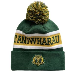 TANAZAINRA Bonnet unisexe personnalisé tricoté à la main avec logo brodé de haute qualité, doublure polaire, réglable, chaud, pour l'hiver et le streetwear - Product Image 2