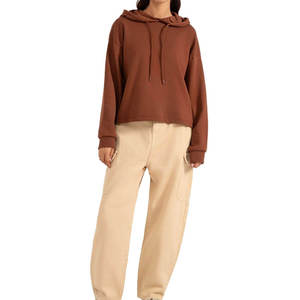 Sweat-shirts à capuche pour femmes, décontractés, unis, tendance, personnalisables avec logo, en molleton épais. - Product Image 1