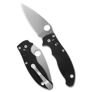 Navajas Plegables Negras con Hoja Plateada de Corte Preciso, Orificio de Apertura con el Pulgar, Mecanismo de Bloqueo Deslizante y Clip Metálico para Bolsillo - Product Image 1