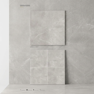 1200x1200 Dalle de marbre de luxe Arcelli Gris 120x120 Carreaux de marbre en porcelaine pour la décoration de la maison Carreaux muraux en céramique 4x4 pieds - Product Image 1