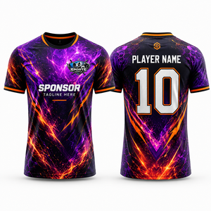 Camiseta de Fútbol Moderna al por Mayor, Tejido de Malla Transpirable Suave al Tacto con Poliéster de Primera Calidad, Control de Humedad, Excelencia Atlética Profesional - Product Image 1