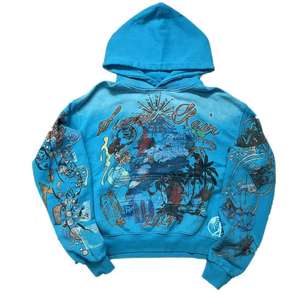 Sudadera con capucha y cremallera de felpa francesa de poliéster/algodón para hombre, personalizada de fábrica, de gran tamaño, bordada, de la marca TITAN TREAD WEAR - Product Image 1