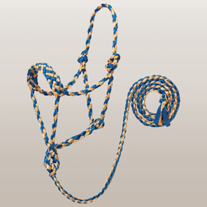 Braided Lead Rope <b>Halter</b> with Mete Horse Products Mule Tape Rope <b>Halter</b> in - Product Image 3