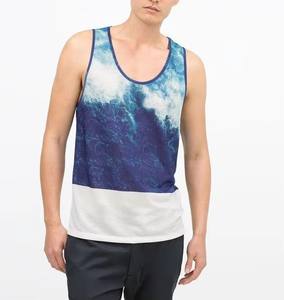 Débardeur de compression sans couture à col rond pour homme, imprimé par sublimation personnalisée, nouveau design tendance en promotion - Product Image 5