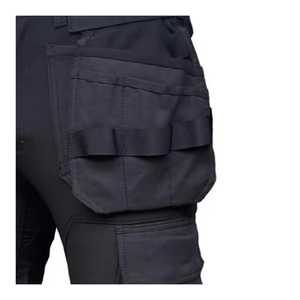 Nouveaux shorts cargo gris foncé pour hommes, taille mi-haute, multi-poches, porte-outils, séchage rapide, durables, avec surpiqûres, vêtements de travail - Product Image 6