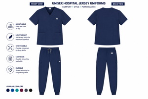 Custom Made Comfortable Woven Spandex Medical <b>Scrub</b> Shirts <b>Plus</b> <b>Size</b> Lightweight Hospital Uniforms for Sale - Product Image 4