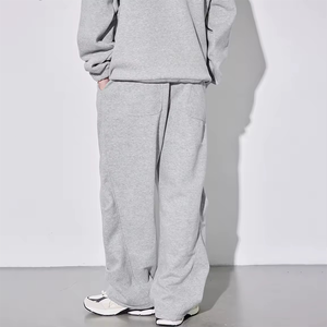 RABUSH SPORTS Pantalon de survêtement de luxe oversize pour homme, style urbain, taille mi-haute, élastique plat, doublure polaire, cargo, décontracté, sport - Product Image 4