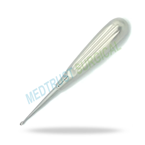 Curette osseuse Volkmann 2-0 manuelle en acier inoxydable de précision, pointe ovale 4,4 mm, instrument chirurgical orthopédique pour tissus osseux - Product Image 3