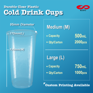 KEIFU 750ml 95mm Diameter Durable Clear <b>Plastic</b> Cold Drink <b>Cups</b> OEM/ODM Bubble Tea Drinks Container PP Material Custom Logo 1000 - Product Image 6