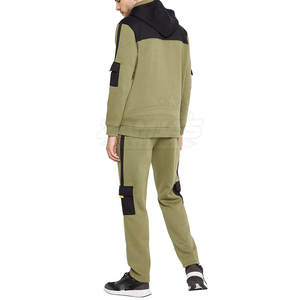 ชุดวอร์มผู้ชายแบบซิปเต็มตัว ผ้าฟลีซ พร้อมออกแบบโลโก้ตามสั่ง ชุดวอร์มผ้าฟลีซสำหรับฤดูหนาวที่ให้ความอบอุ่น - Product Image 2