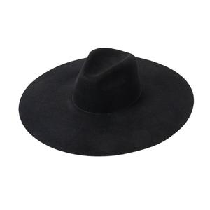 Fashion Polyester Fedora Hat for <b>Women</b> Men Classic Character Casual <b>Flat</b> Wide Brim Jazz <b>Cap</b> - Product Image 1