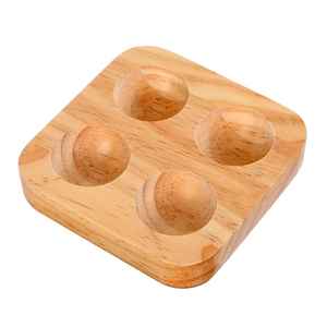 Porta Huevos de Bambú, Bandeja de Madera para Servir, Plato para Tostadas, Organizador de Cocina, Ecológico y Duradero - Product Image 3