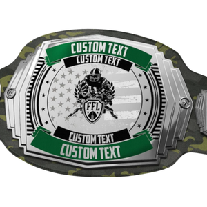 Ceinture de champion de Fantasy Football avec texte personnalisé et design camouflage – Ceinture haut de gamme pour les gagnants de FFL, les tournois et les événements - Product Image 5