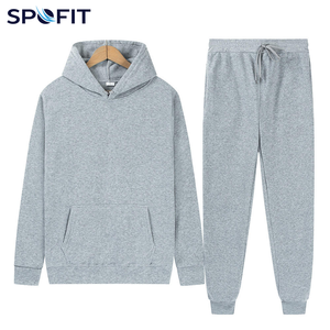 SPOFIT ชุดวอร์มผ้าฟลีซมีฮู้ดสำหรับเด็กผู้หญิง สีชมพู แขนยาว สีพื้น เสื้อสเวตเชิ้ตผ้าฝ้าย กางเกงมีเชือกผูก มีกระเป๋าข้าง - Product Image 5