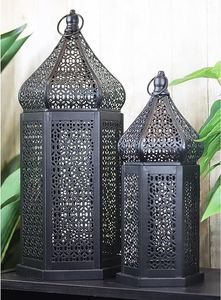 Moroccan Customised Decorative Outdoor Indoor, Metal <b>Candle</b> Lanterns Farmhouse Floor & Hanging Lanterns for Event Decor - Product Image 6