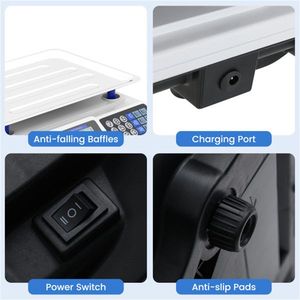 Báscula Digital de Cocina de 30 kg/66 lb con Precisión de 5 g/0.01 lb, Pantalla LCD Retroiluminada Dual, 3 Opciones de Energía, Plataforma Desmontable de Acero Inoxidable - Product Image 5