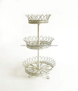 ชั้นวางโลหะกัลวาไนซ์3ชั้นแบบโบฮีเมียนปรับได้โลหะแบบเรียบง่ายวางบนโต๊ะ - Product Image 6