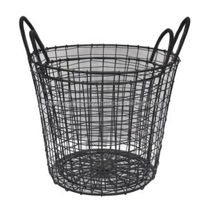 Set/2 Metal <b>Wire</b> Storage Buckets - Product Image 3