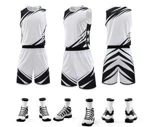 Conjunto de Uniforme de Baloncesto para Jóvenes y Adultos, Colores Personalizados, Impresión por Sublimación, Ropa Deportiva de Secado Rápido, Fábrica OEM - Product Image 3