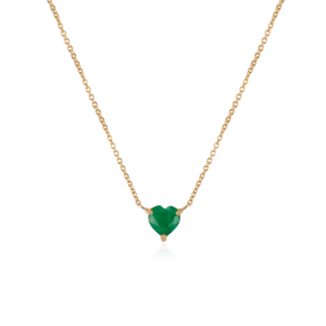 14K Rose Gold Plated <b>Ruby</b> Heart <b>Necklace</b> for Her - Product Image 2