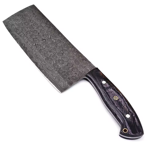 Couteau de cuisine robuste 2026 LEGACY BLADES en acier Damas forgé à la main, manche en bois, ambidextre, compatible lave-vaisselle - Product Image 4