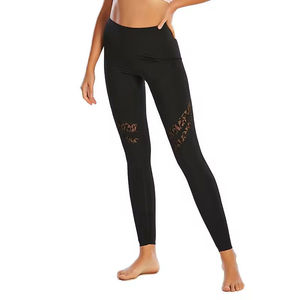 Leggings pour femmes à taille haute, coupe ajustée, respirants, antibactériens, longueur cheville, matériau durable, avec poches - Product Image 2