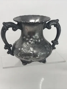New Article Silver Plated Metal Creamer Pot And Sugar Bowl With Lid For Luxury Tableware And <b>Table</b> Use - Product Image 4
