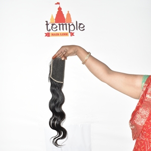 Extensions de cheveux humains indiens bruts non traités 100% Remy, double trame, closure HD 6*6, pour femmes noires, 10-32 pouces - Product Image 2