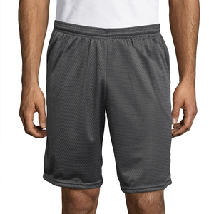 Pantalones Cortos de Malla para Hombre, Estilo Urbano, Cintura Media, 100% Poliéster, Diseño Liso, Cintura con Cordón Ajustable, Transpirables - Product Image 1
