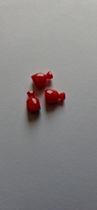 Faceted Red Glass <b>Candy</b> Shape Beads Decorative Jewelry Making Loose Beads for <b>Necklaces</b> Bracelets Crafts - Product Image 3