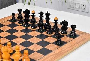 Juego de ajedrez reproducción del viejo café austriaco de Viena V2.0, piezas de madera de haya ebonizada y caja de madera de haya antigua, Rey de 3.8 pulgadas, al mejor precio. - Product Image 2