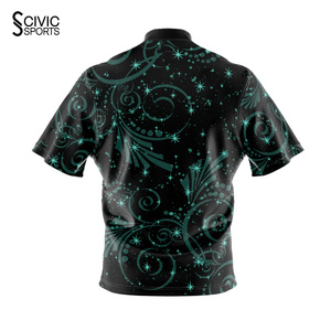 <b>Bowling</b> Jersey Fashionable Design Zipper Sublimated <b>Bowling</b> Shirts Women wholesale custom - Product Image 6