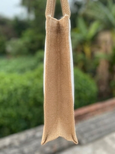 Sac fourre-tout en jute écologique très demandé, réutilisable, avec logo personnalisé, sac de courses durable, sac de transport pour les courses, le commerce de détail, les voyages et le quotidien - Product Image 4