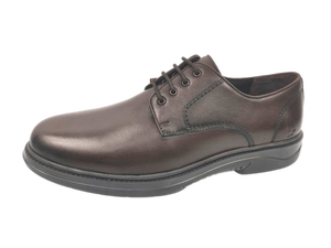 Zapatos Oxford de vestir formales para hombre, color marrón, de piel de oveja, con punta redonda, con cordones, suela de goma acolchada, para oficina y carrera, para todas las estaciones. - Product Image 3